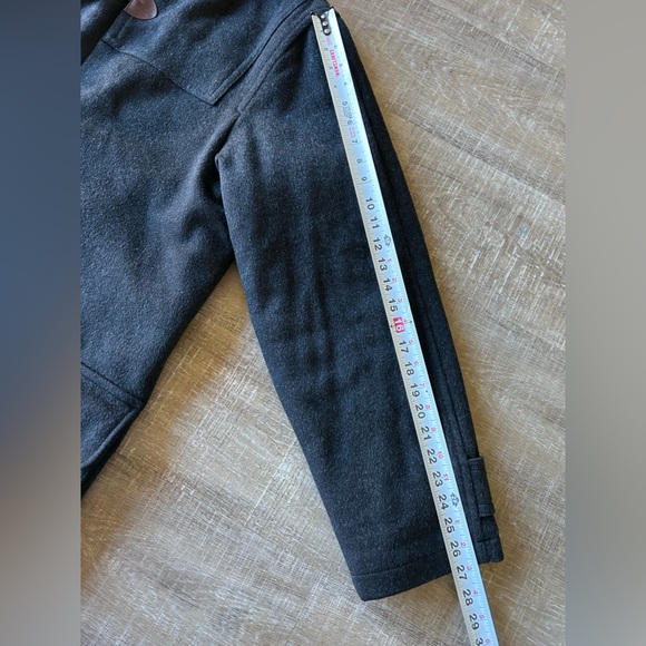 Vintage Lands' End 100% Wool Toggle Duffle Coat Men’s XLT Gray Thinsulate Hooded - Picture 12 of 15